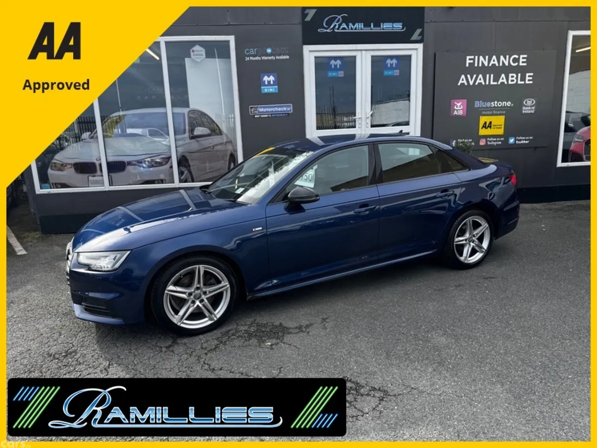 Audi A4 Saloon, Diesel, 2017, Blue