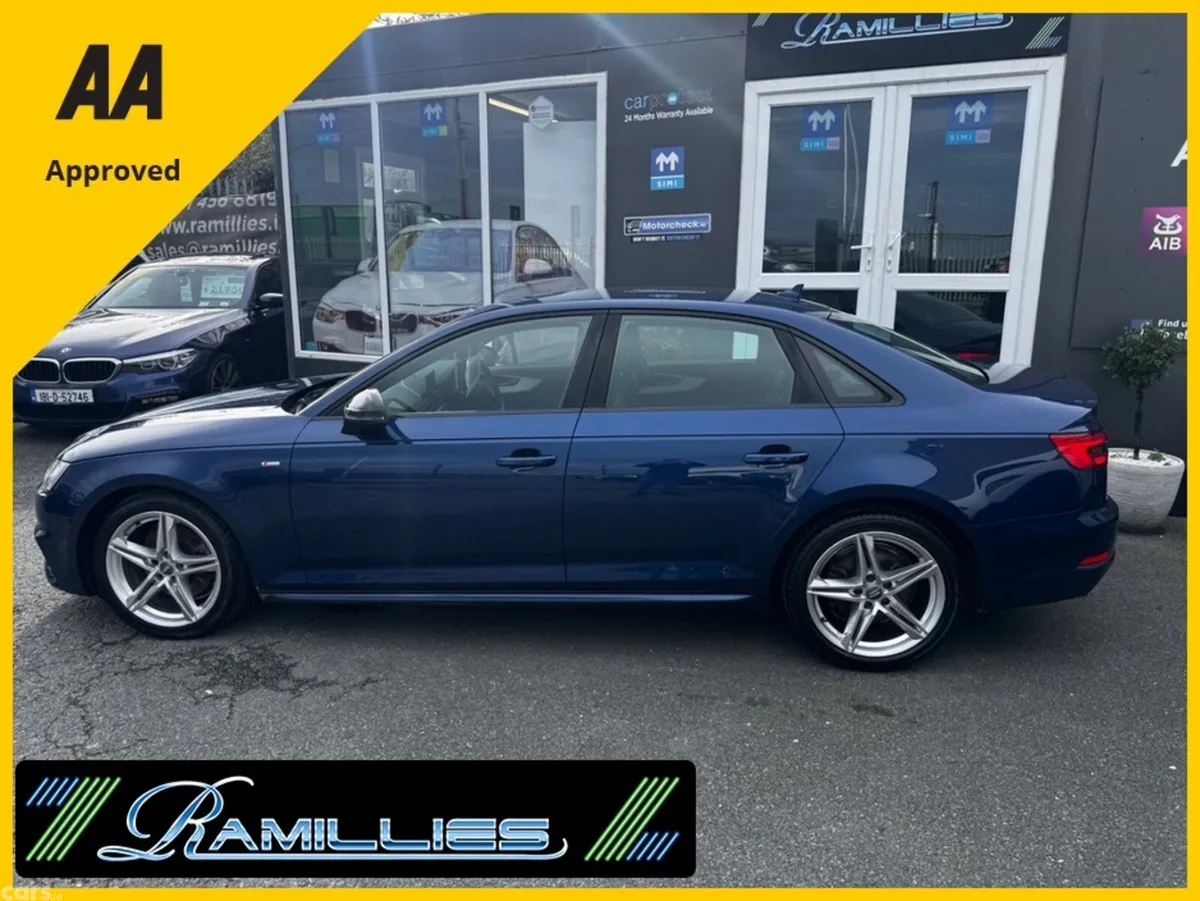 Audi A4 Saloon, Diesel, 2017, Blue