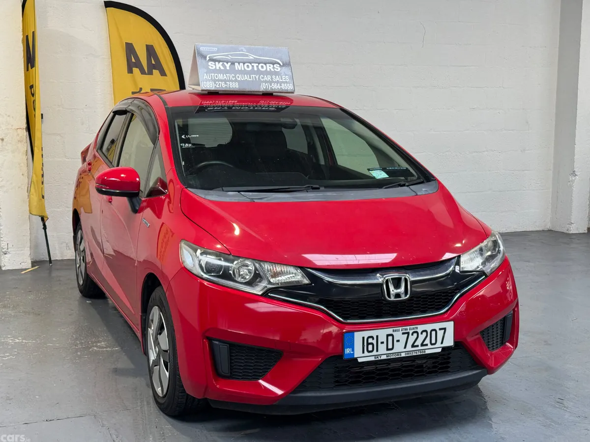 Honda Fit Hatchback, Petrol Hybrid, 2016, Red