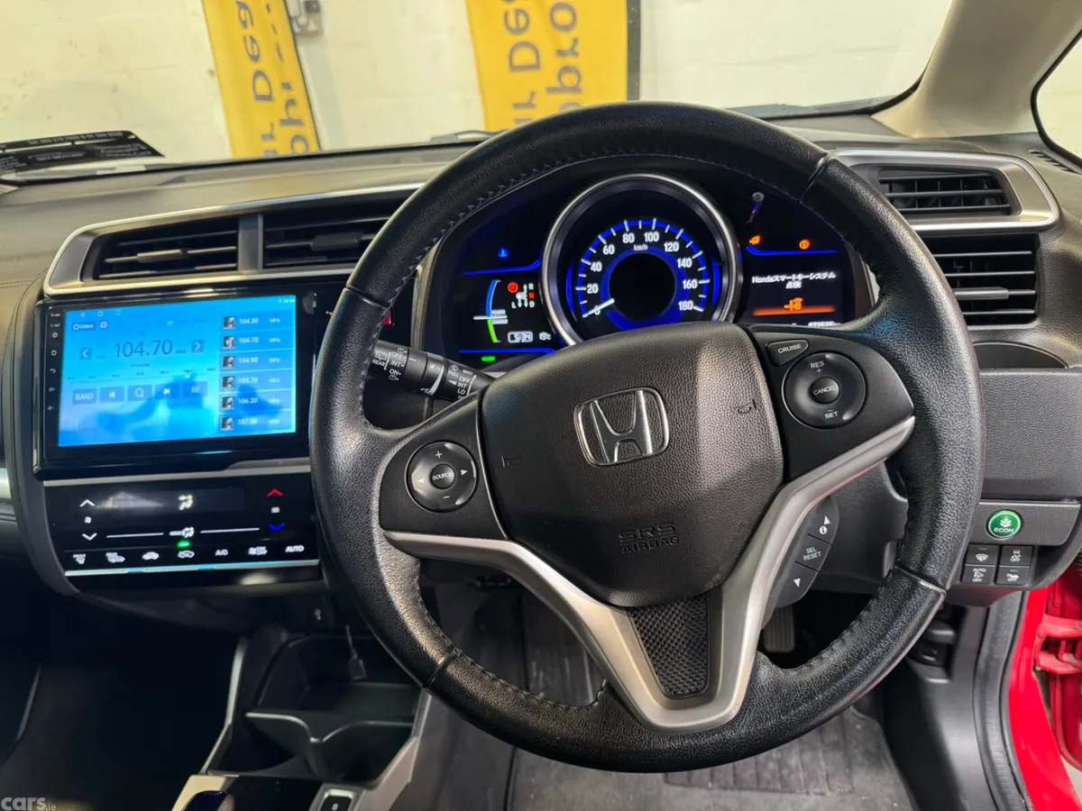 Honda Fit Hatchback, Petrol Hybrid, 2016, Red