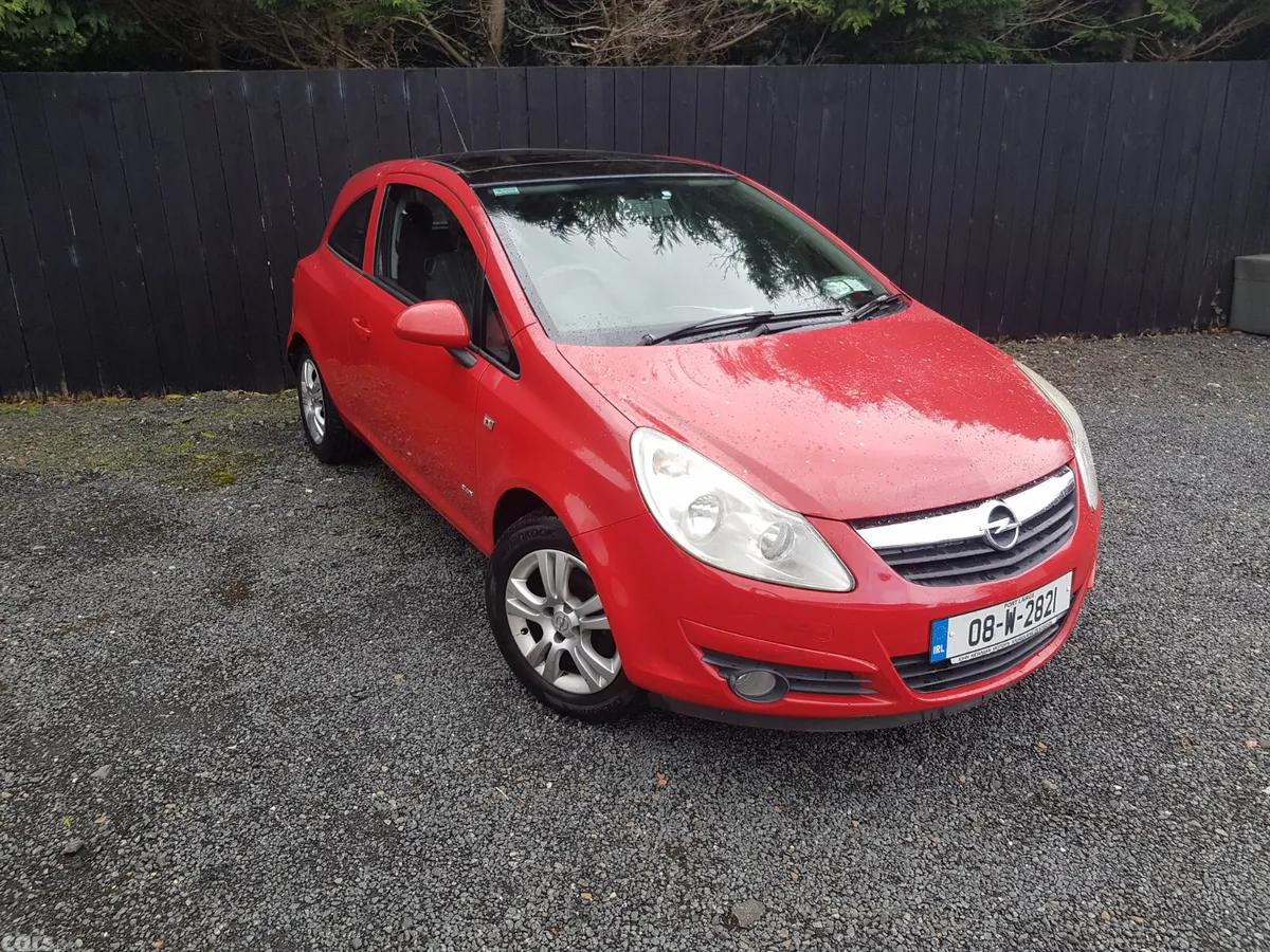 Opel Corsa Hatchback, Petrol, 2008, Red