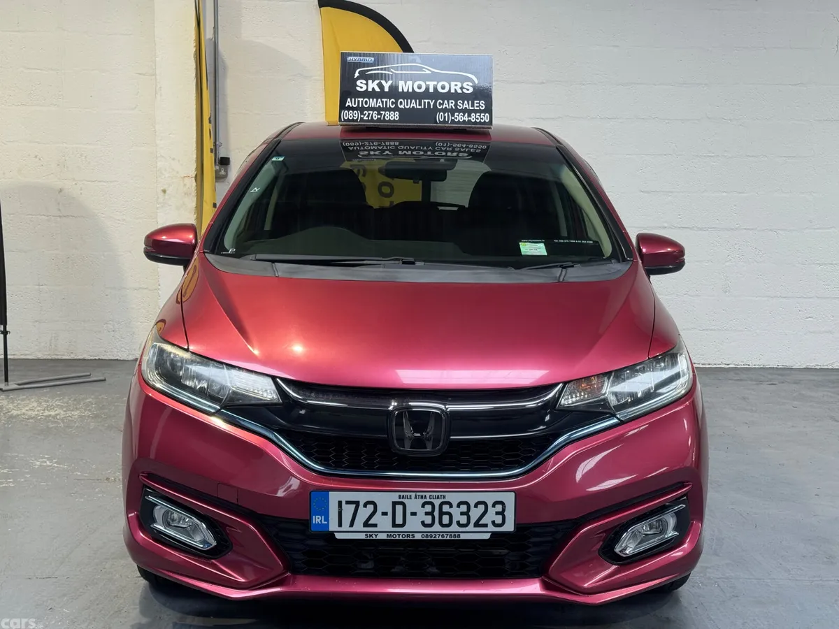 Honda Fit Hatchback, Petrol Hybrid, 2017, Red