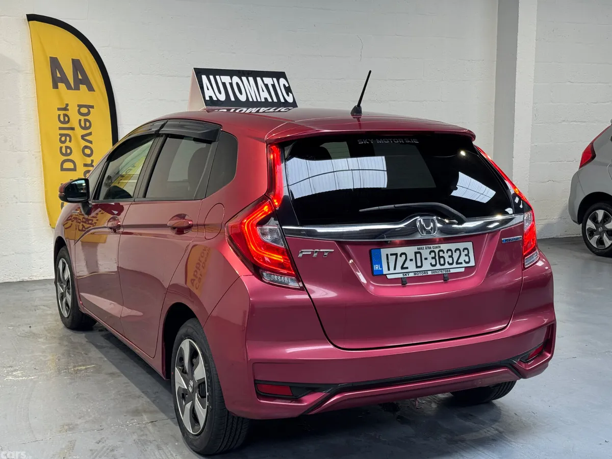 Honda Fit Hatchback, Petrol Hybrid, 2017, Red
