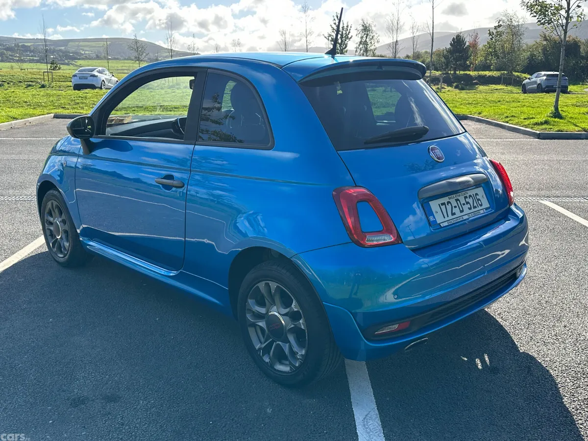 Fiat 500 Hatchback, Petrol, 2017, Blue