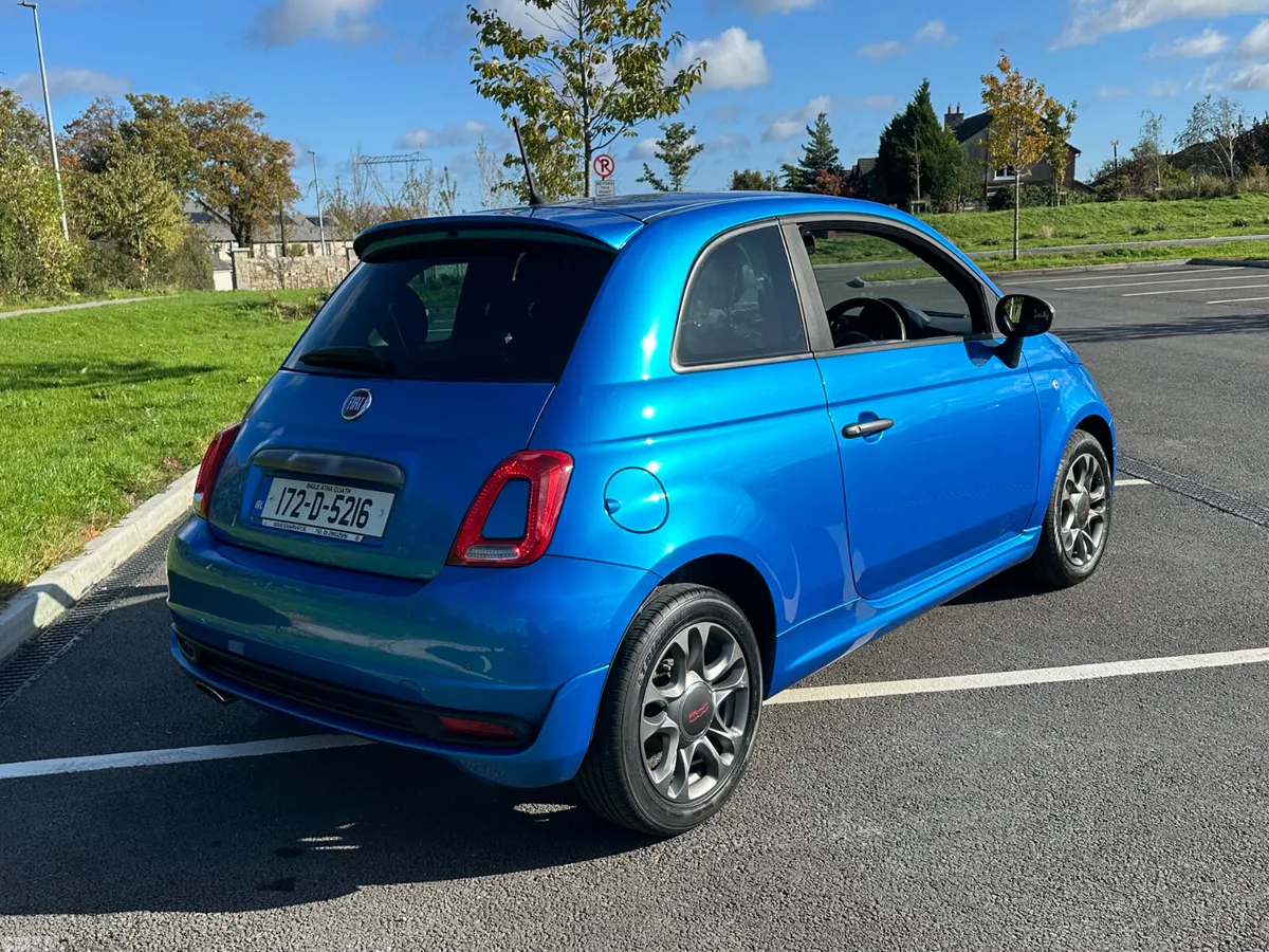 Fiat 500 Hatchback, Petrol, 2017, Blue