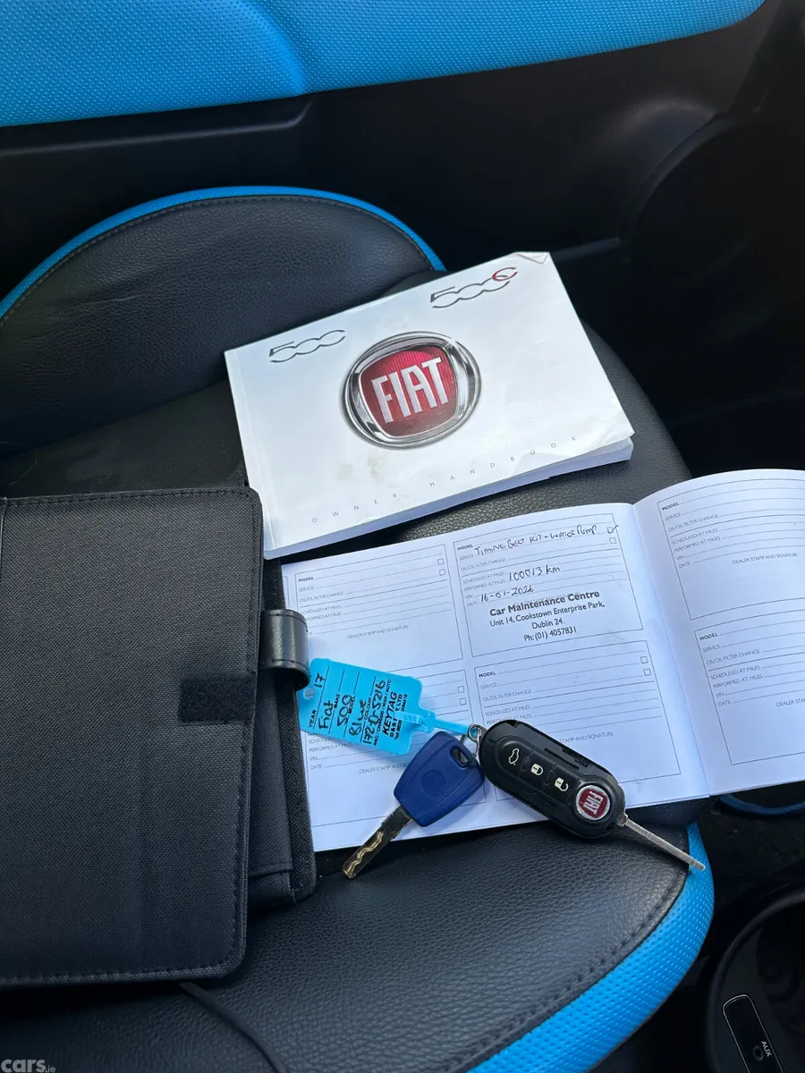 Fiat 500 Hatchback, Petrol, 2017, Blue