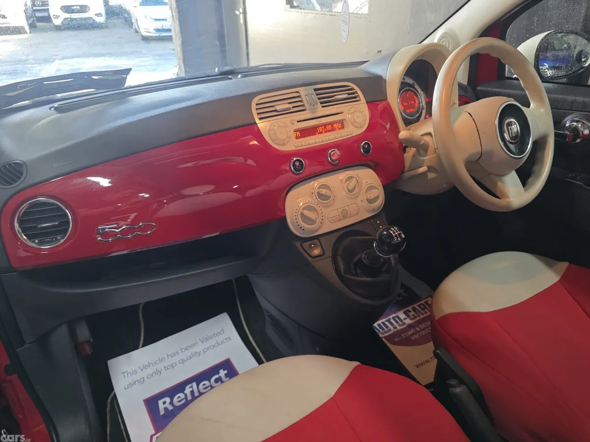 Fiat 500 Hatchback, Petrol, 2014, Red