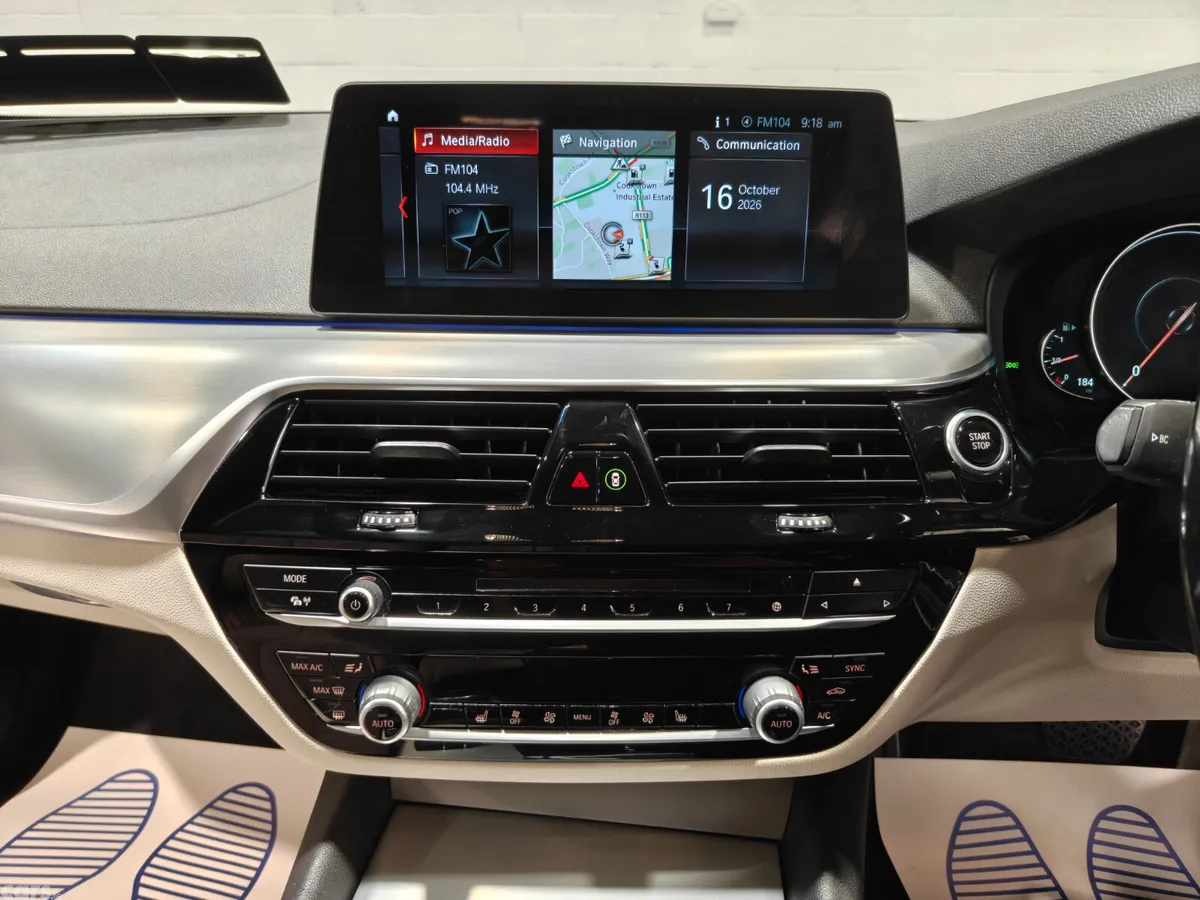 BMW 5-Series Saloon, Petrol Plug-in Hybrid, 2017, Blue