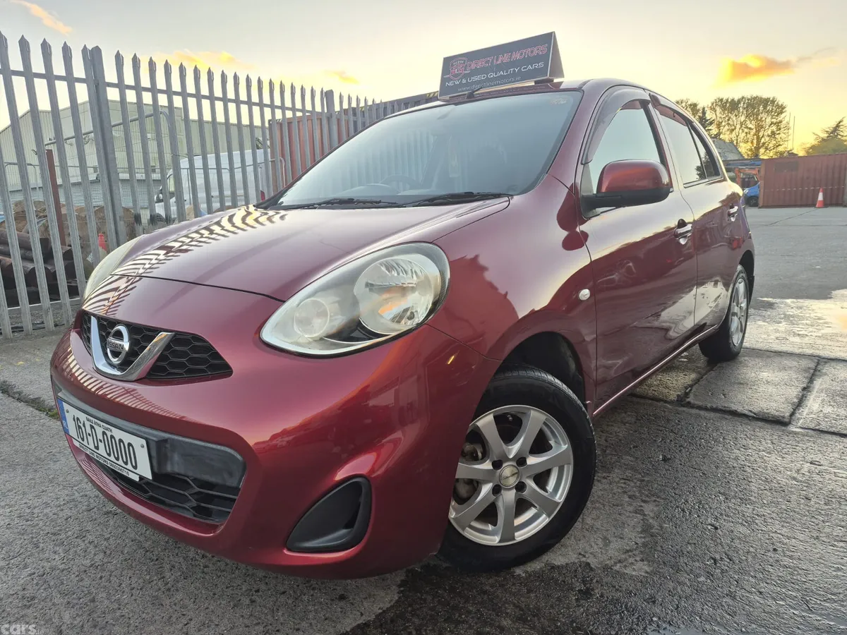 Nissan March Hatchback, Petrol, 2016, Red