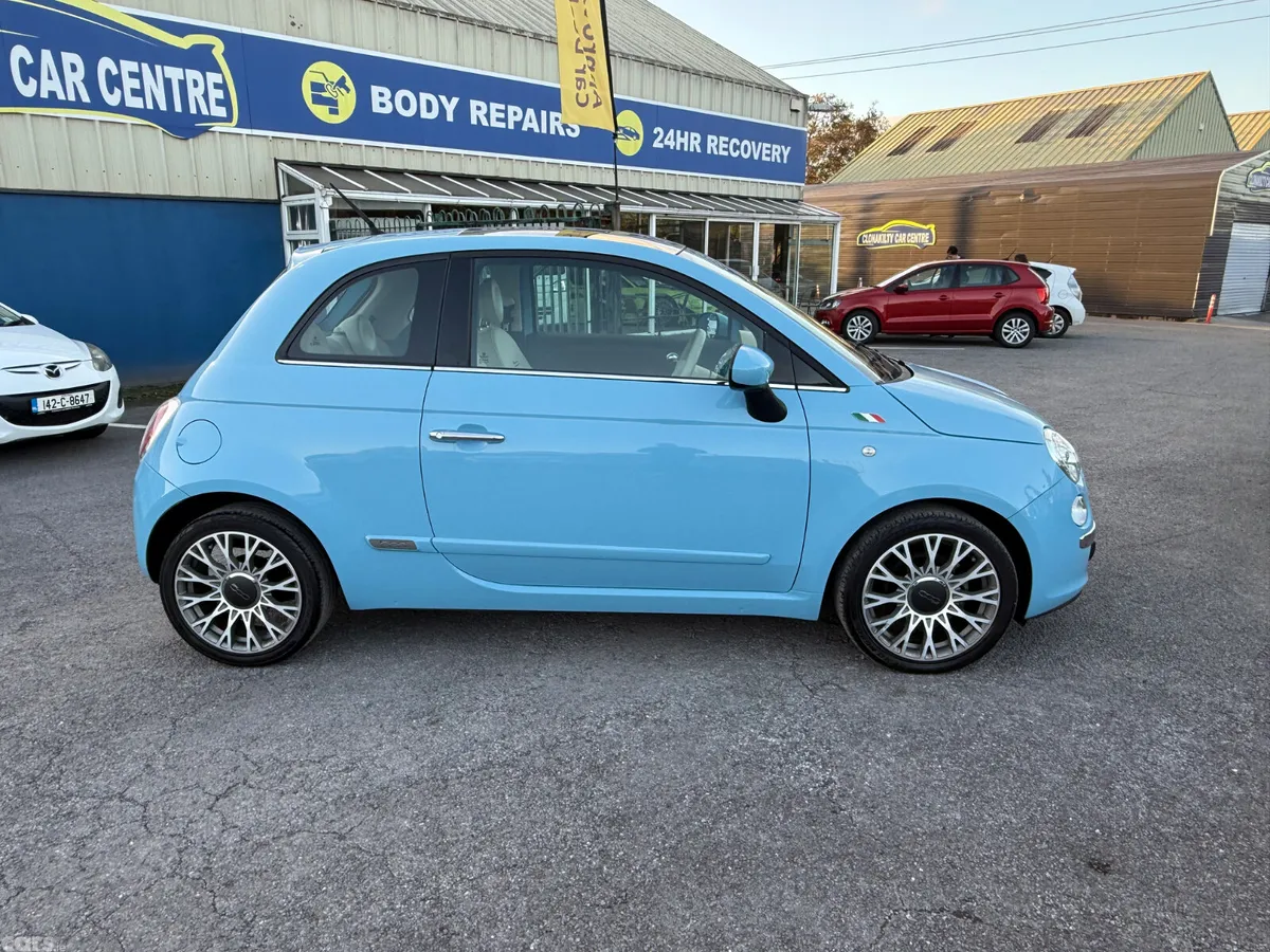 Fiat 500 Hatchback, Petrol, 2015, Blue