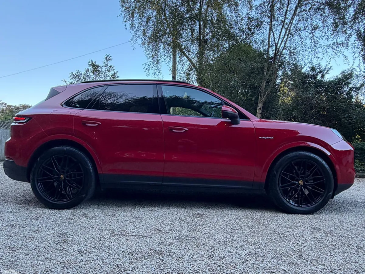 Porsche Cayenne SUV, Petrol Plug-in Hybrid, 2024, Red