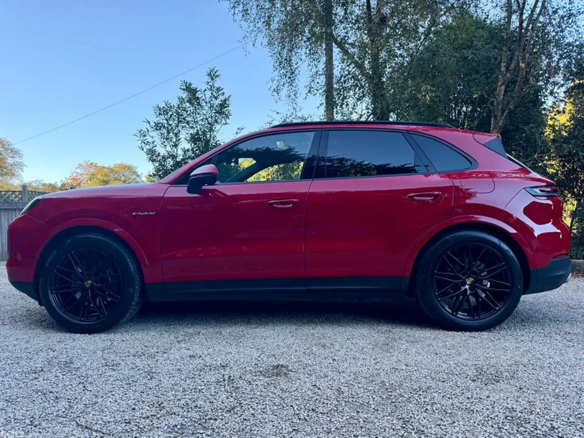 Porsche Cayenne SUV, Petrol Plug-in Hybrid, 2024, Red