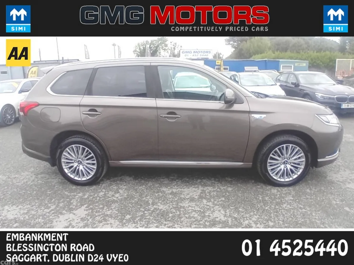 Mitsubishi Outlander Estate, Petrol Plug-in Hybrid, 2019, Brown
