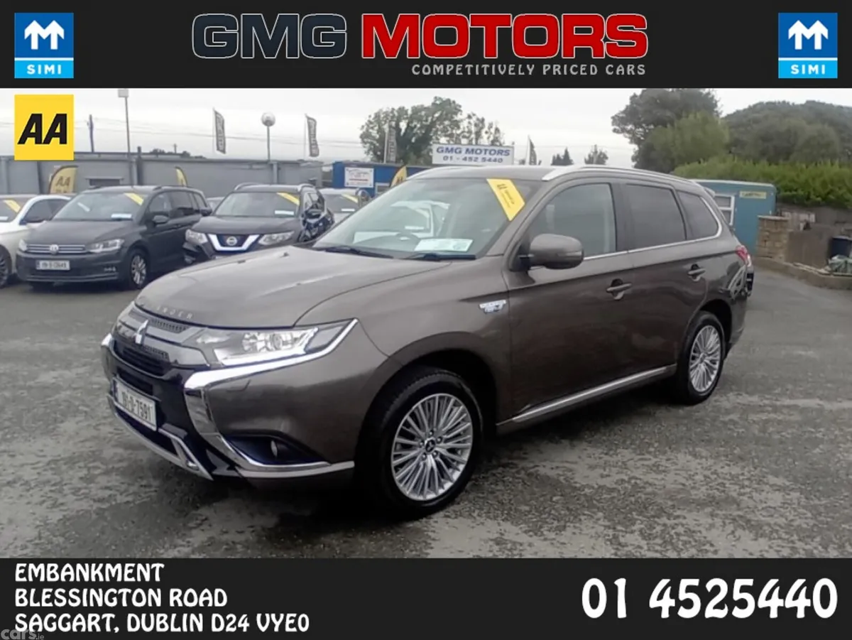 Mitsubishi Outlander Estate, Petrol Plug-in Hybrid, 2019, Brown