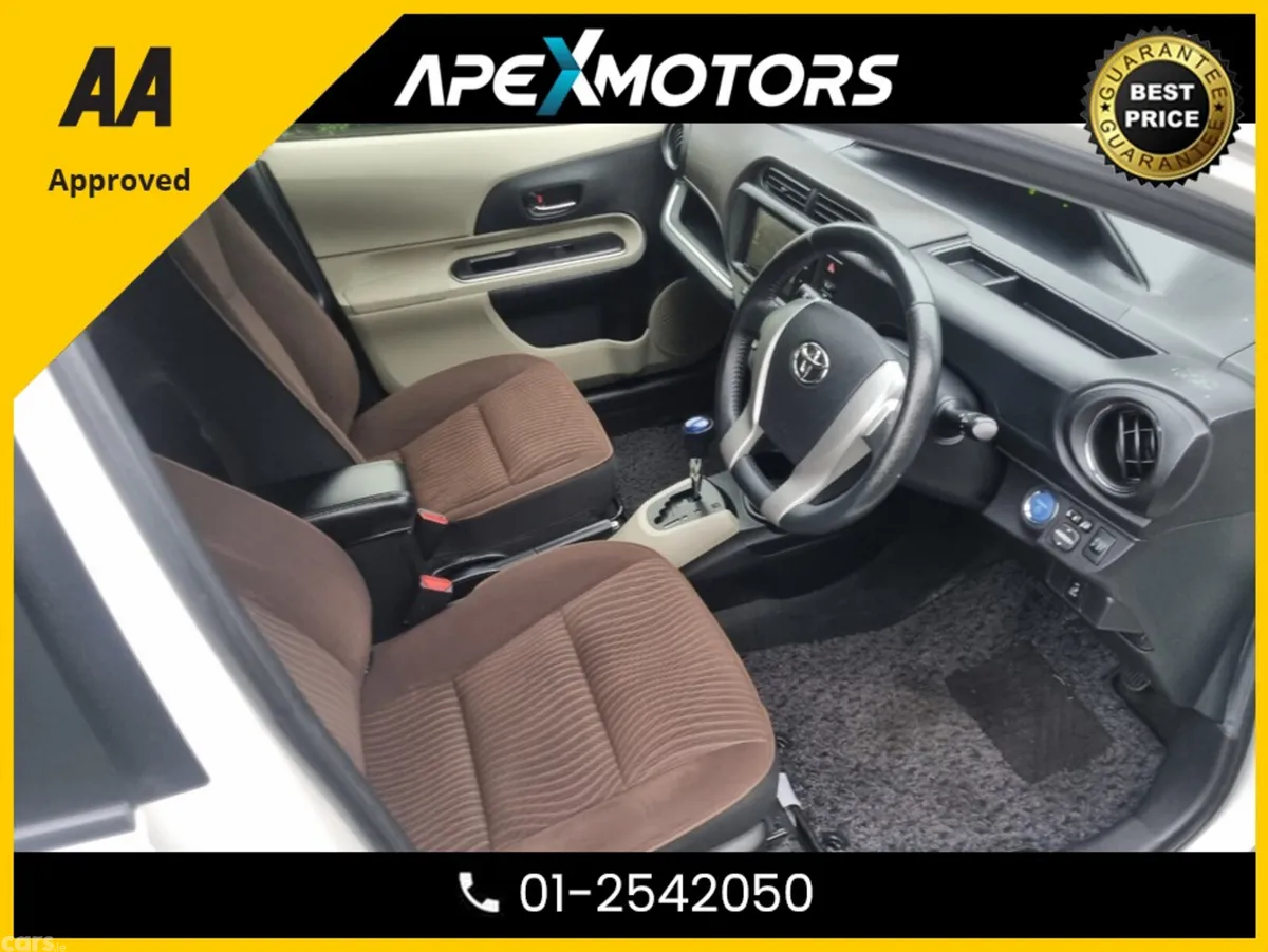Toyota Aqua Hatchback, Petrol Hybrid, 2013, White