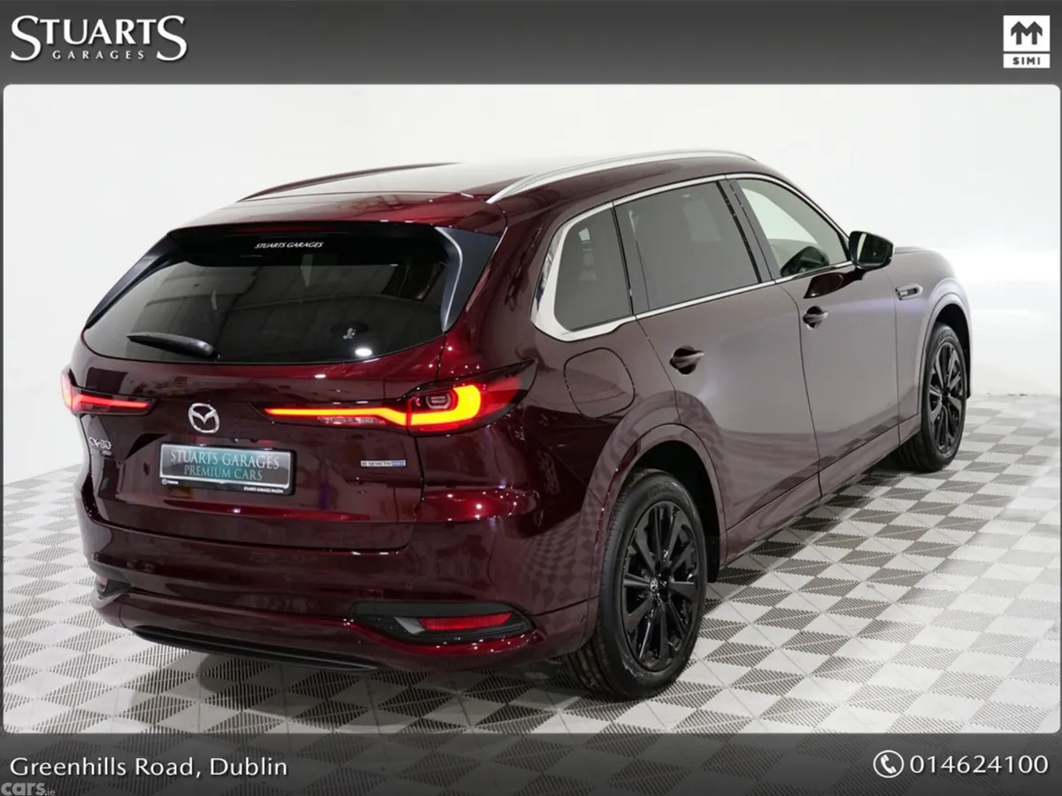 Mazda CX-80 SUV, Petrol Plug-in Hybrid, 2026, Red