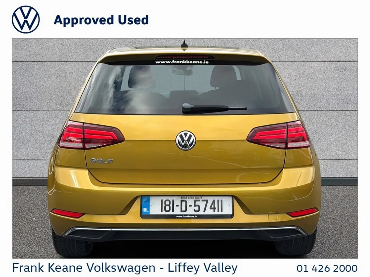 Volkswagen Golf Hatchback, Petrol, 2018, Yellow