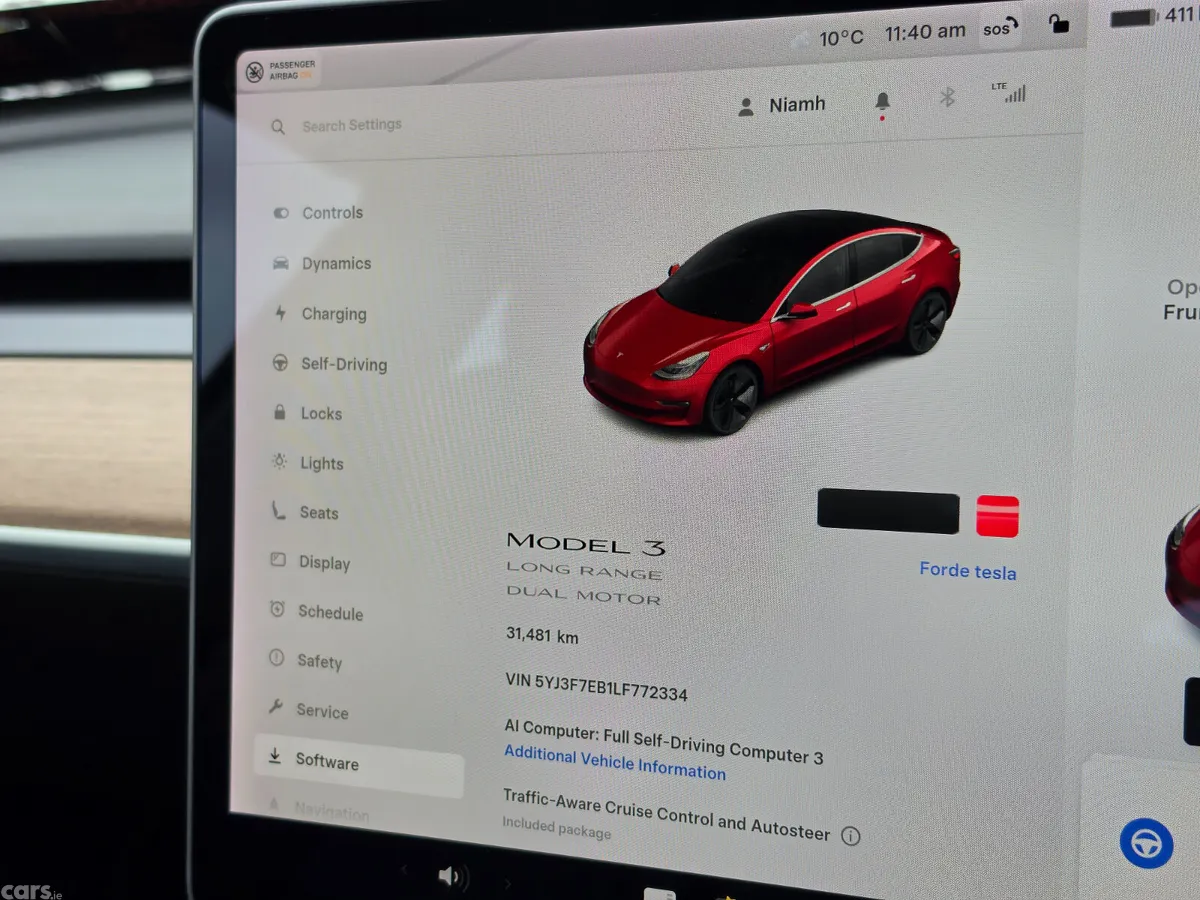 Tesla Model 3 Saloon, Electric, 2020, Red
