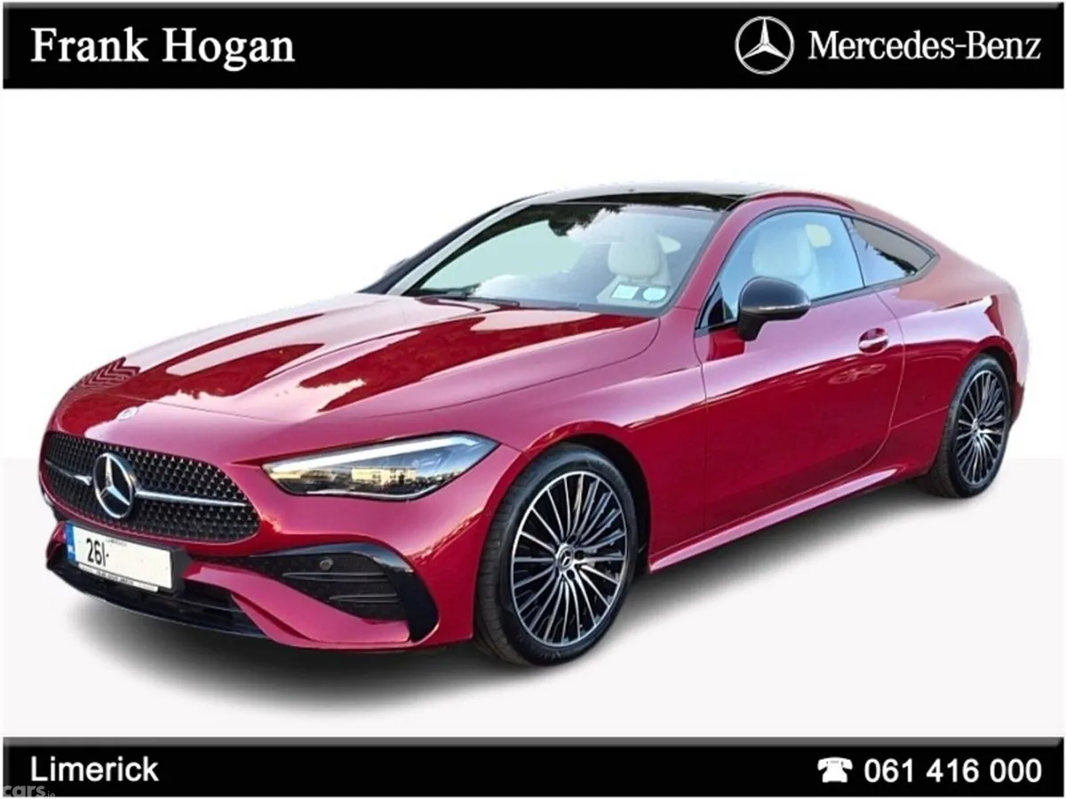 Mercedes-Benz CLE Coupe, Diesel Hybrid, 2026, Red