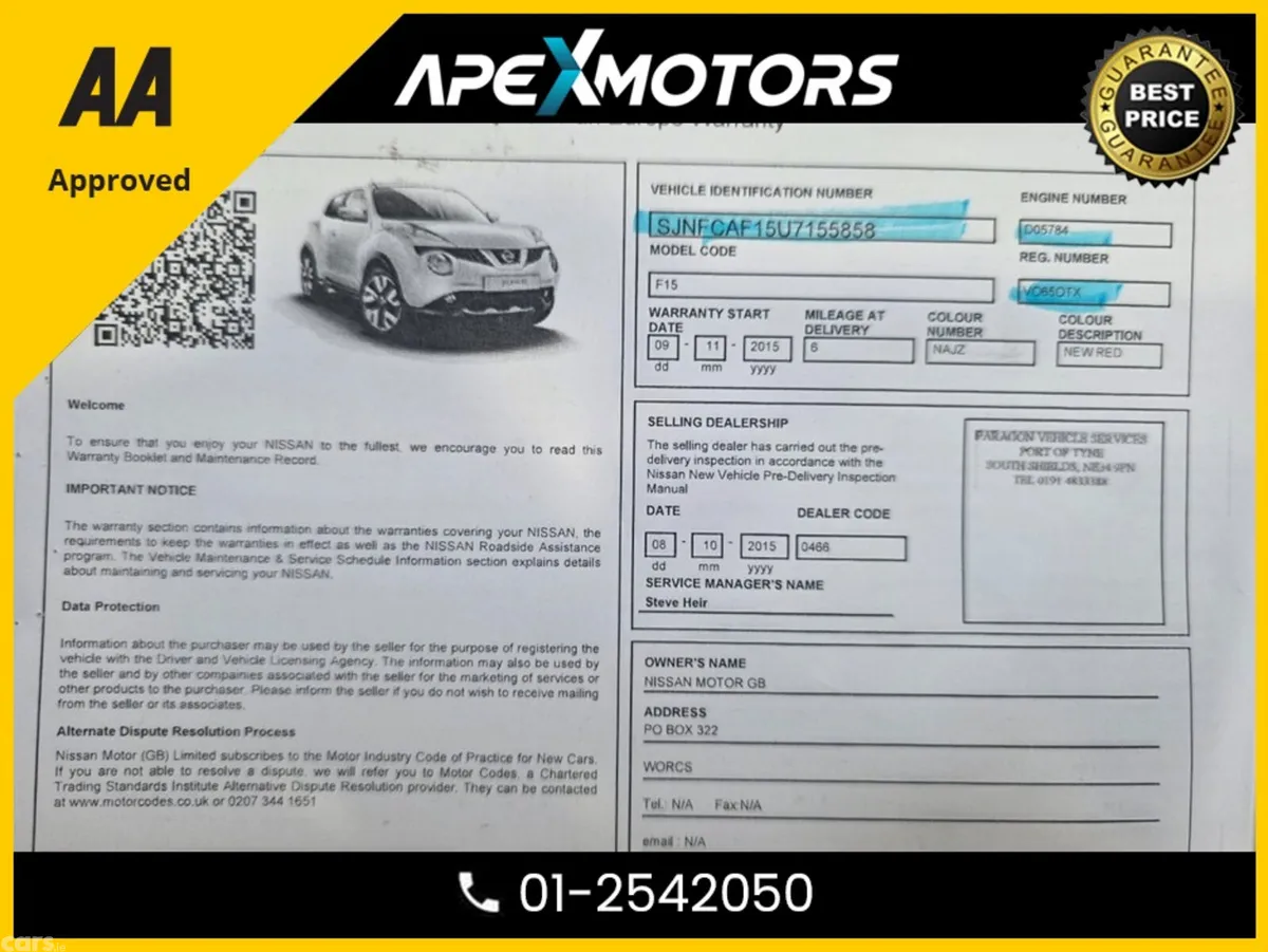 Nissan Juke Hatchback, Diesel, 2015, Red