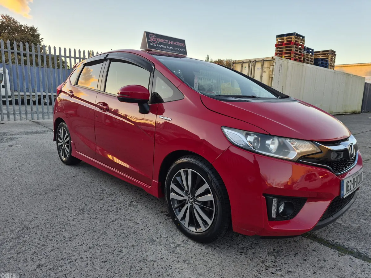 Honda Fit Hatchback, Petrol Hybrid, 2016, Red