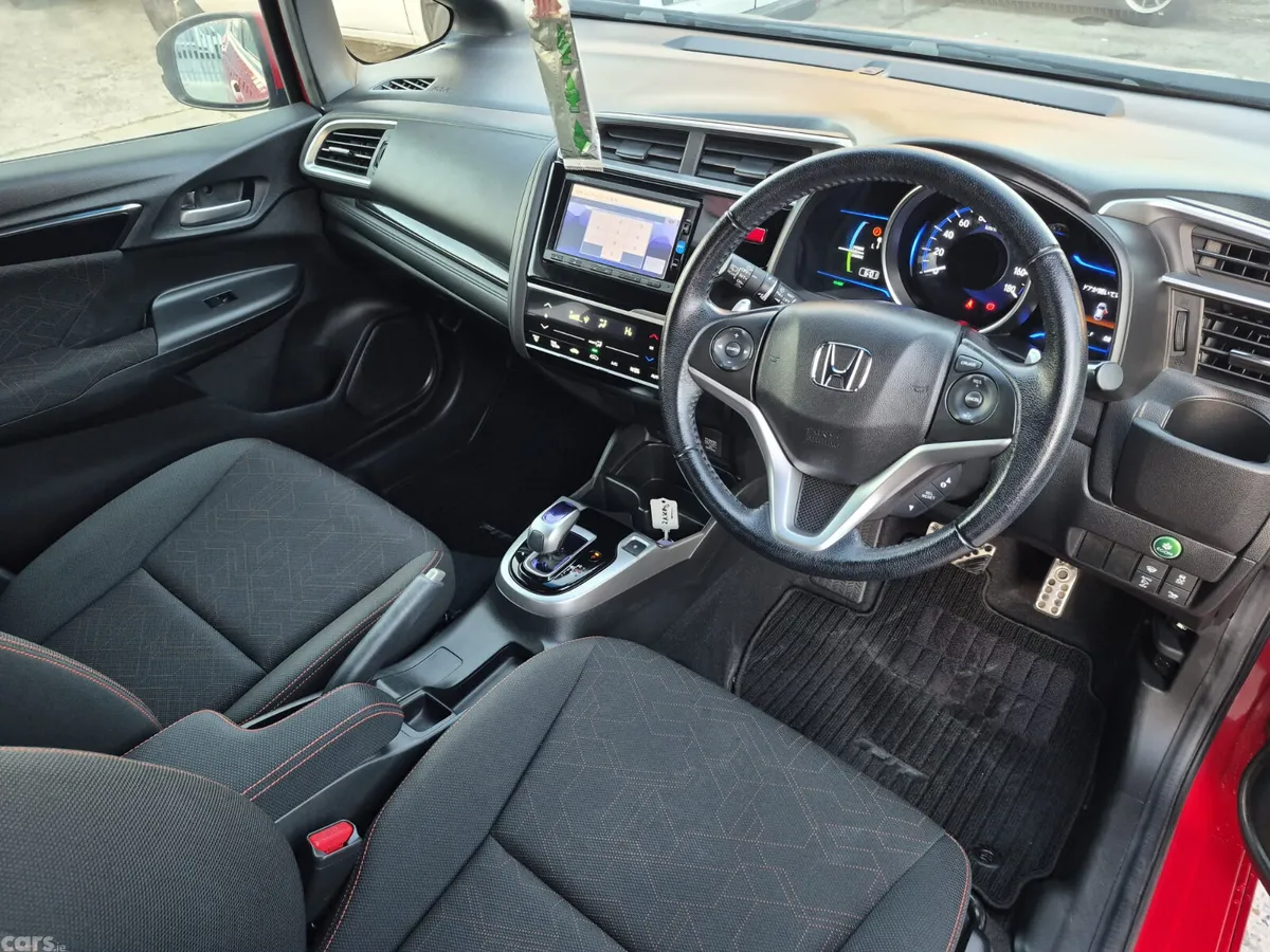 Honda Fit Hatchback, Petrol Hybrid, 2016, Red