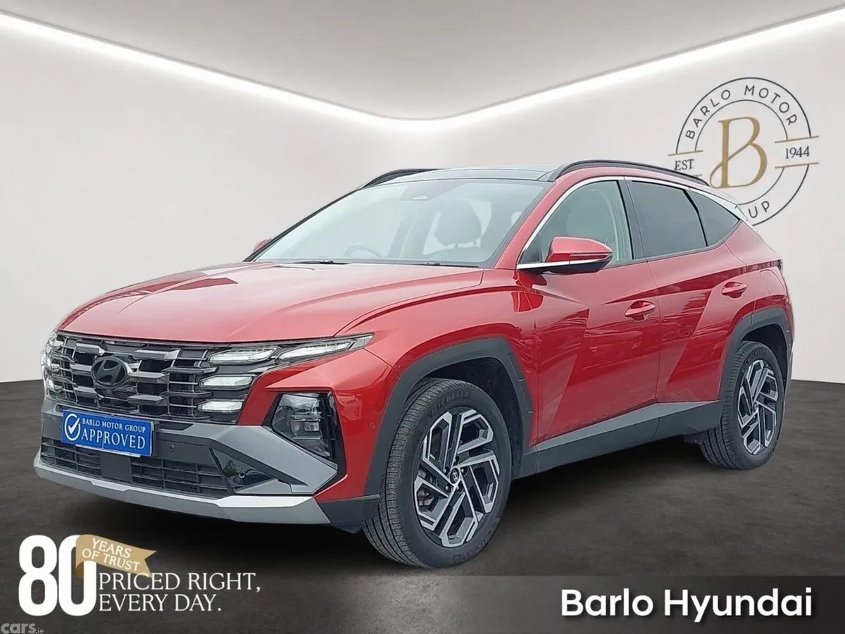 Hyundai Tucson SUV, Petrol Plug-in Hybrid, 2025, Red