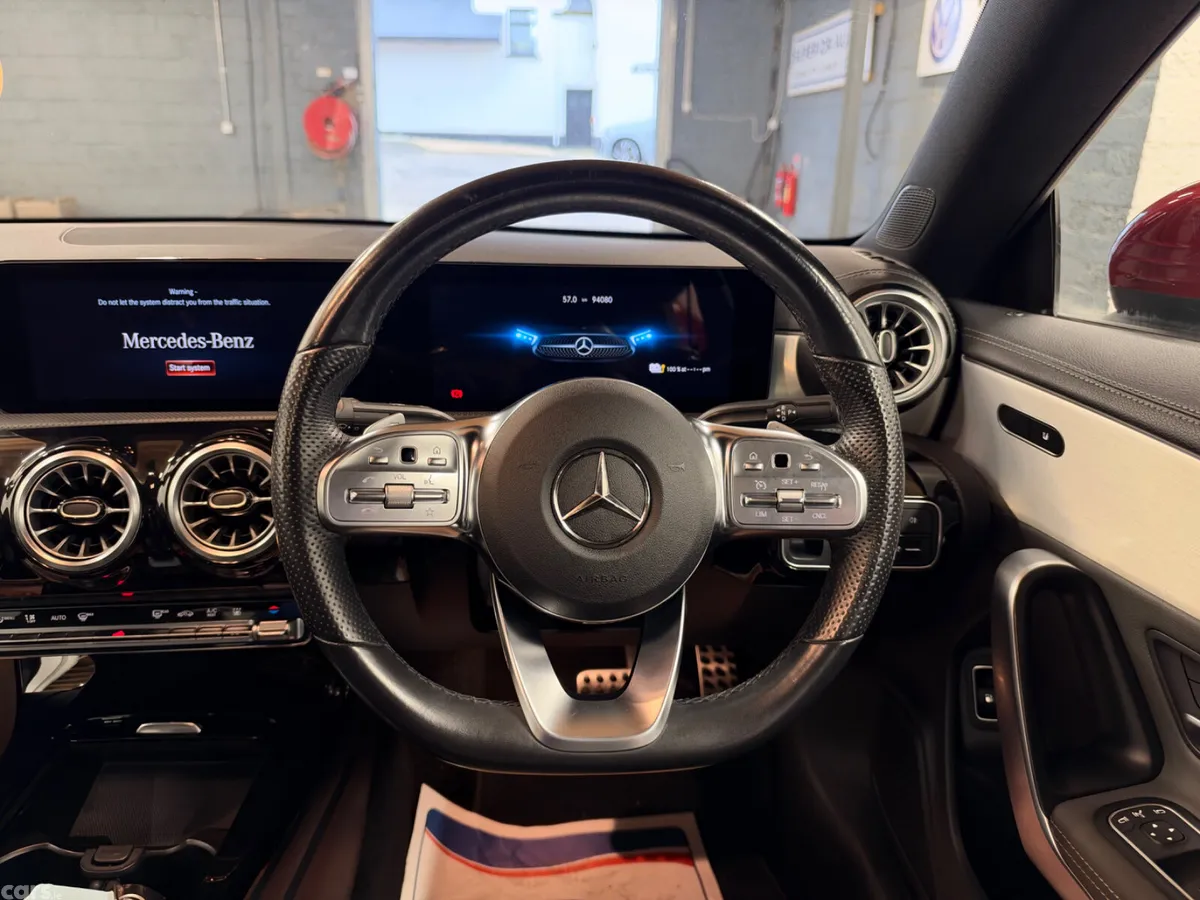 Mercedes-Benz CLA Coupe, Petrol Hybrid, 2022, Red