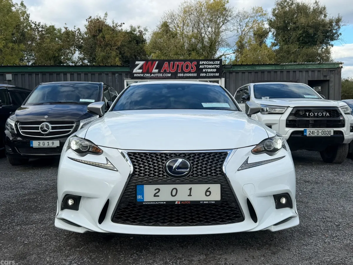 Lexus IS Saloon, Petrol Hybrid, 2016, White