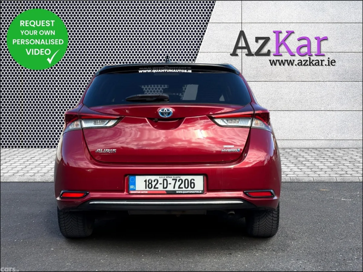 Toyota Auris Hatchback, Petrol Hybrid, 2018, Red