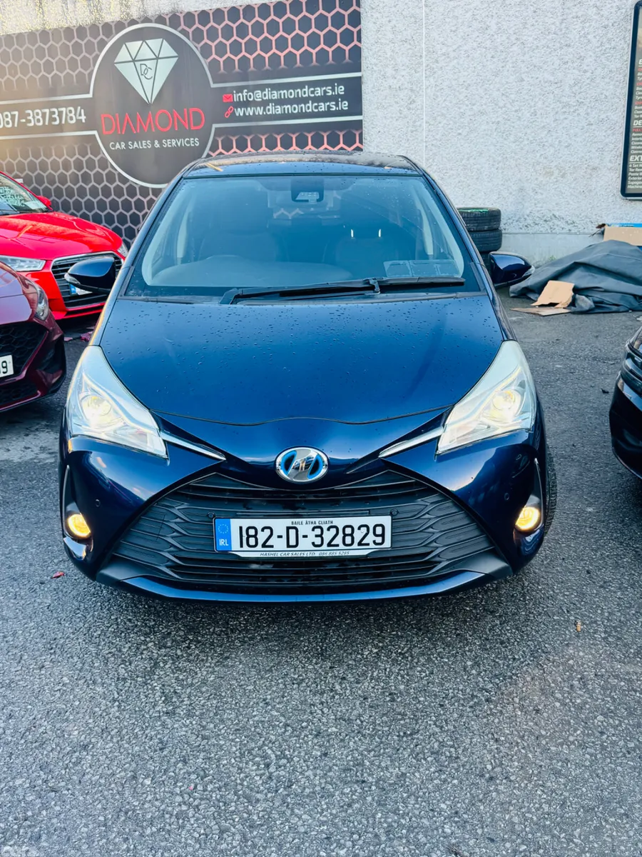 Toyota Vitz Hatchback, Petrol Hybrid, 2018, Blue
