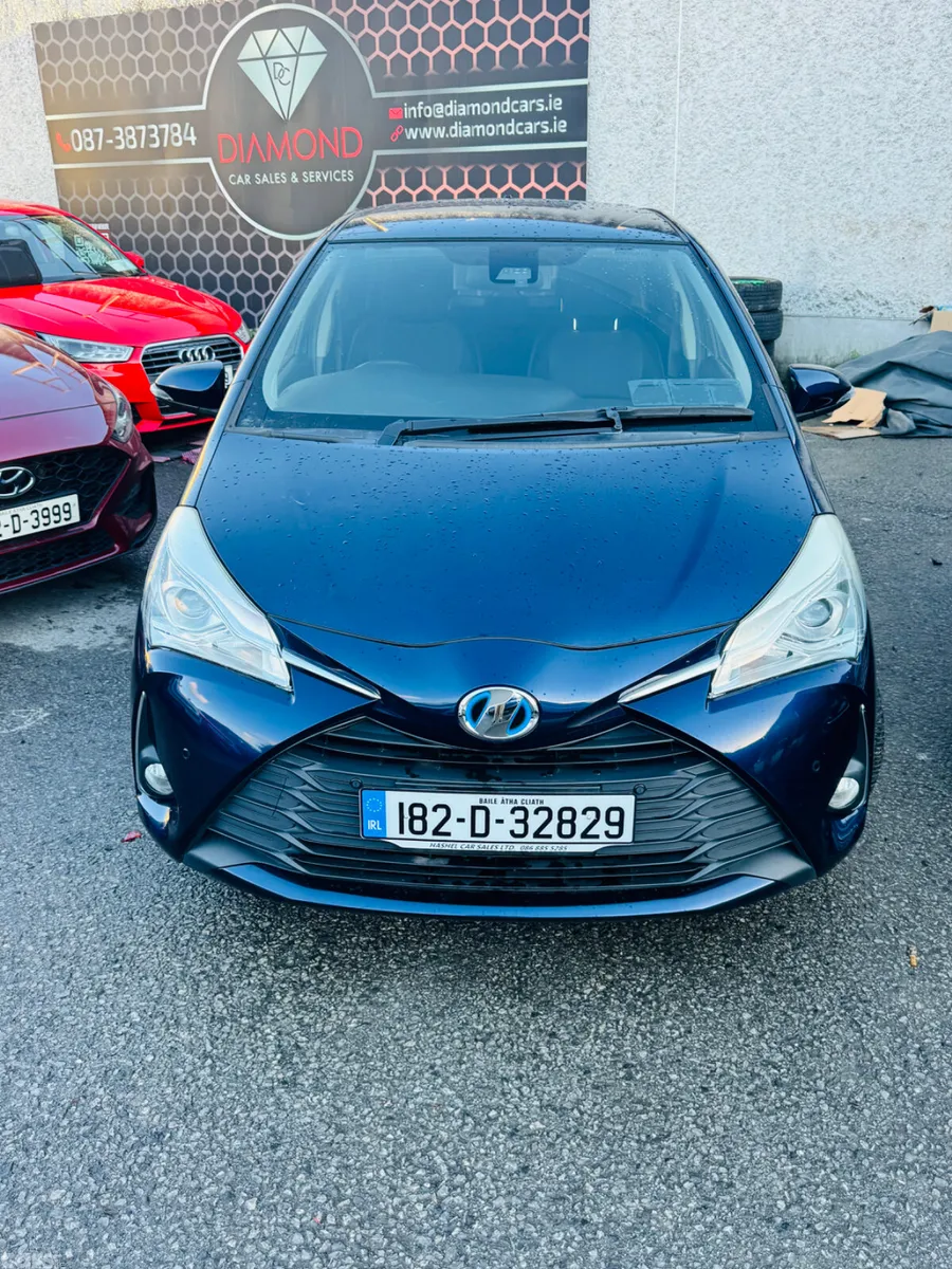 Toyota Vitz Hatchback, Petrol Hybrid, 2018, Blue