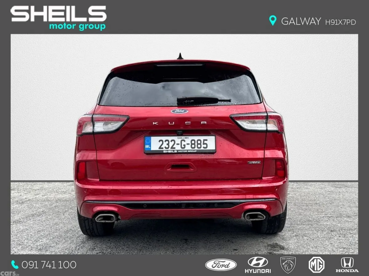 Ford Kuga SUV, Petrol Plug-in Hybrid, 2023, Red