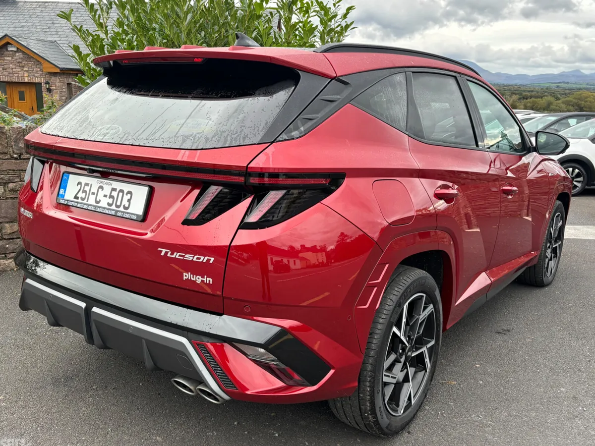Hyundai Tucson SUV, Petrol Plug-in Hybrid, 2025, Red