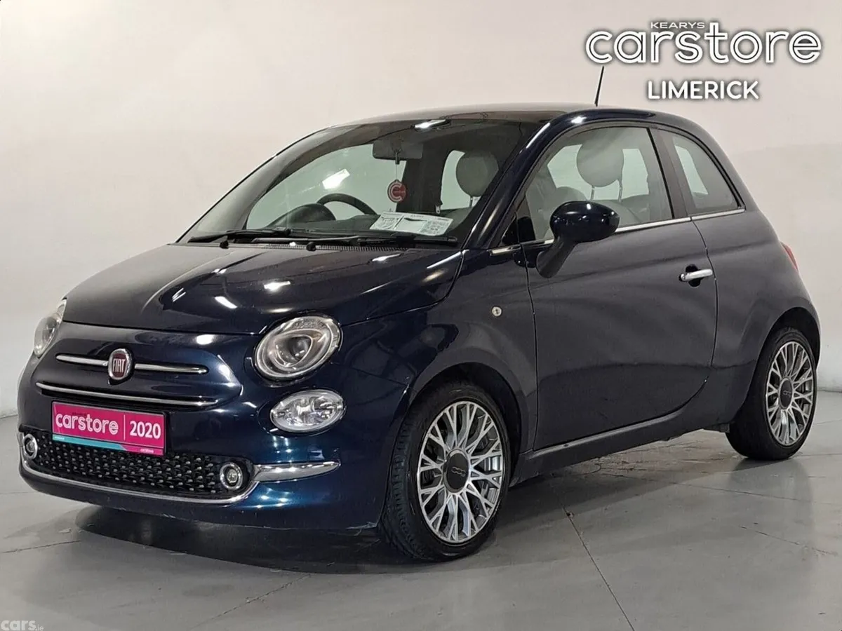 Fiat 500 Hatchback, Petrol, 2020, Blue