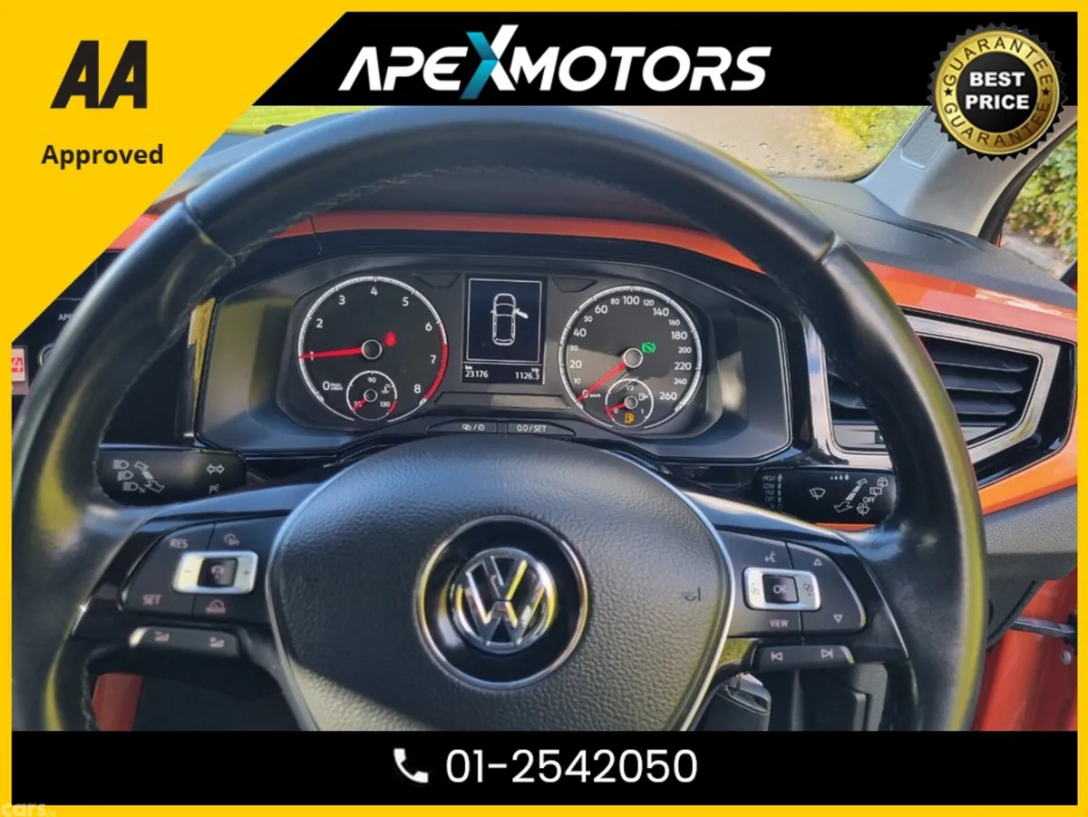 Volkswagen Polo Hatchback, Petrol, 2019, Orange