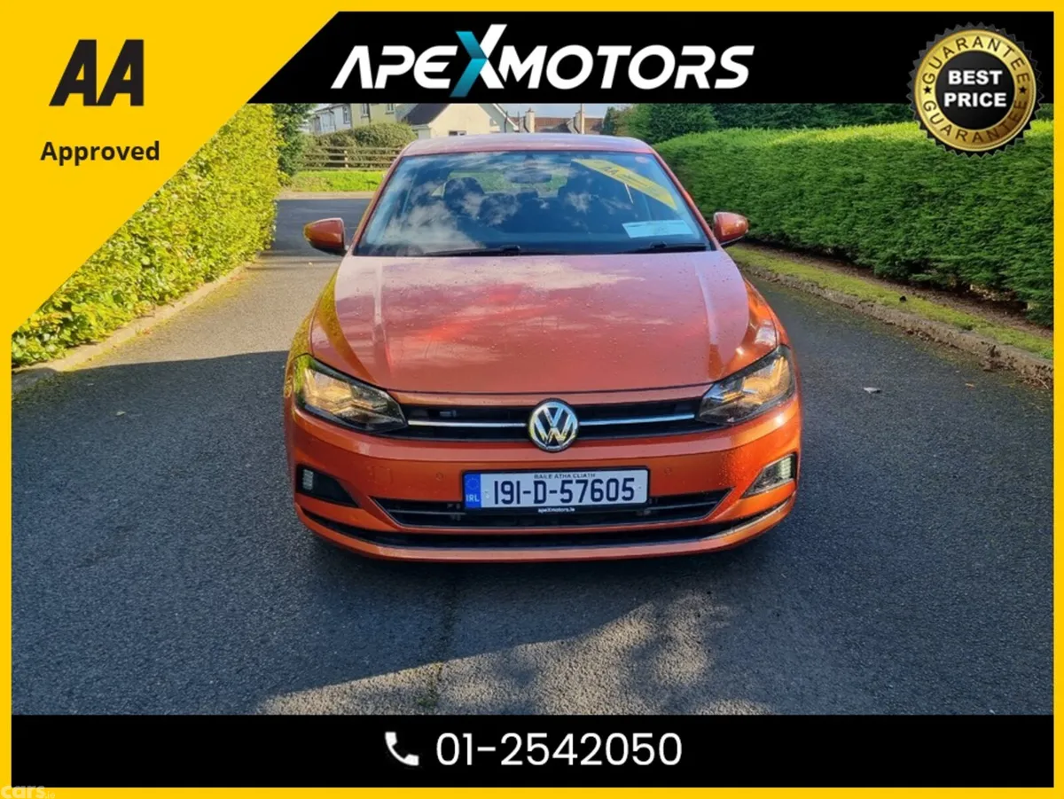 Volkswagen Polo Hatchback, Petrol, 2019, Orange