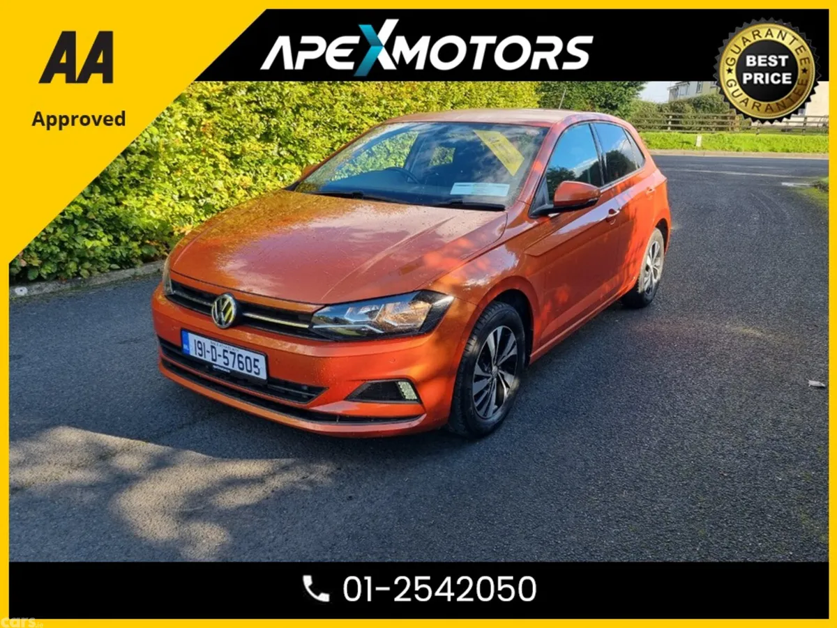 Volkswagen Polo Hatchback, Petrol, 2019, Orange