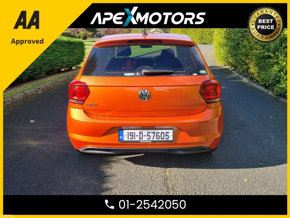 Volkswagen Polo Hatchback, Petrol, 2019, Orange