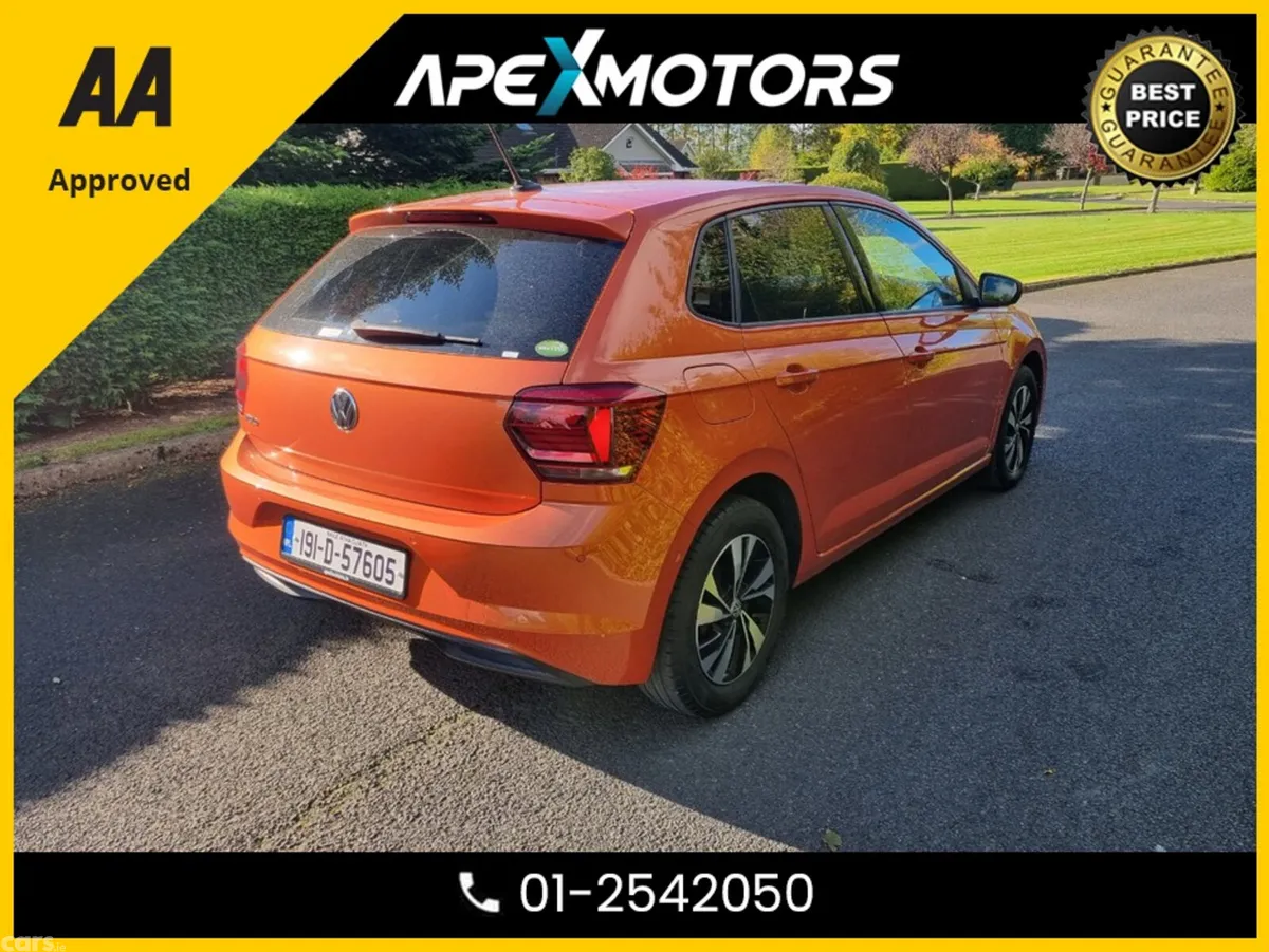 Volkswagen Polo Hatchback, Petrol, 2019, Orange