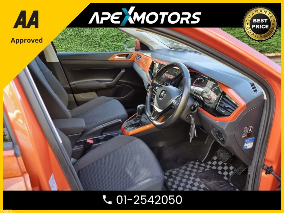 Volkswagen Polo Hatchback, Petrol, 2019, Orange
