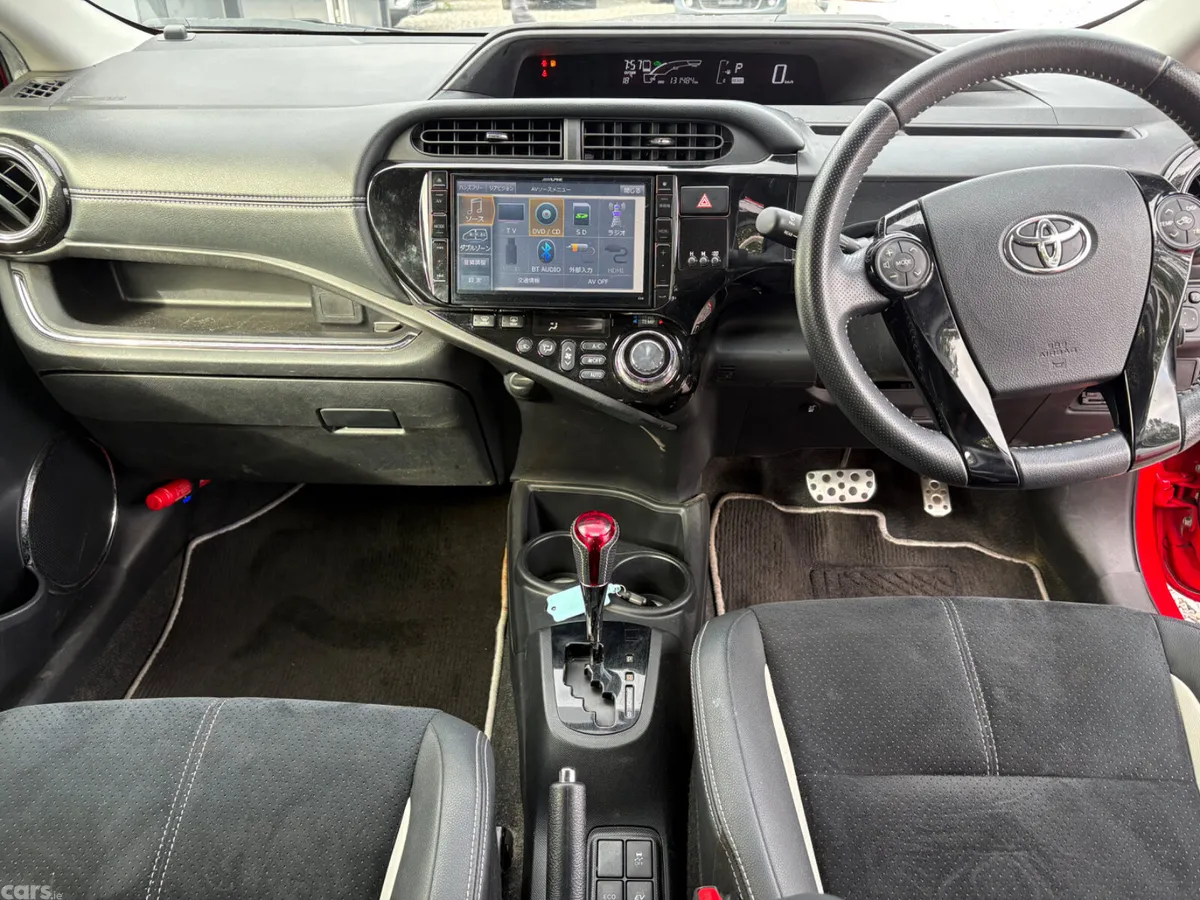 Toyota Aqua Hatchback, Petrol Hybrid, 2015, Red