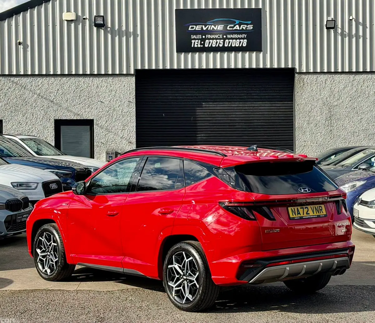 Hyundai Tucson SUV, Petrol Hybrid, 2022, Red
