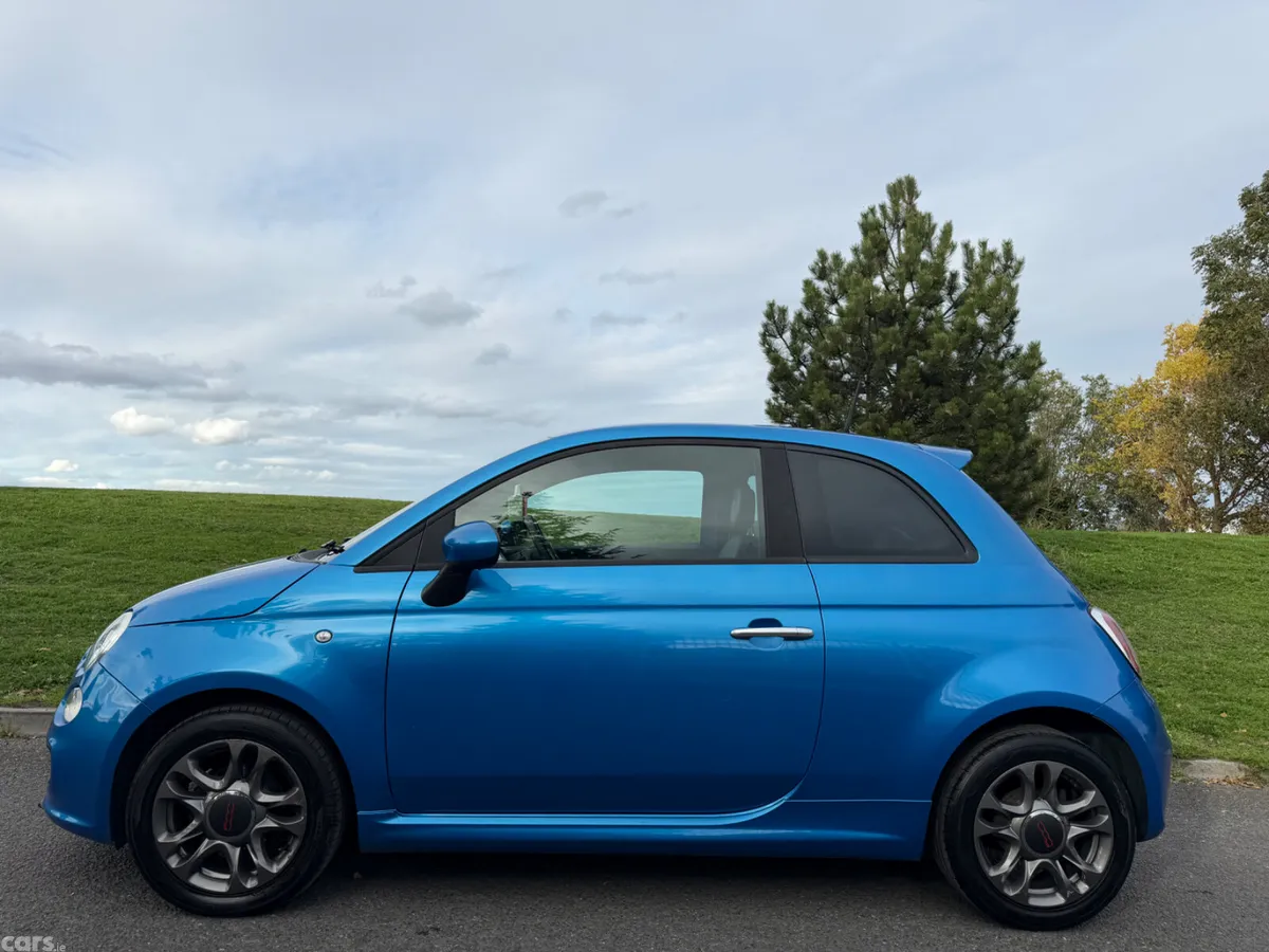 Fiat 500 Hatchback, Petrol, 2015, Blue