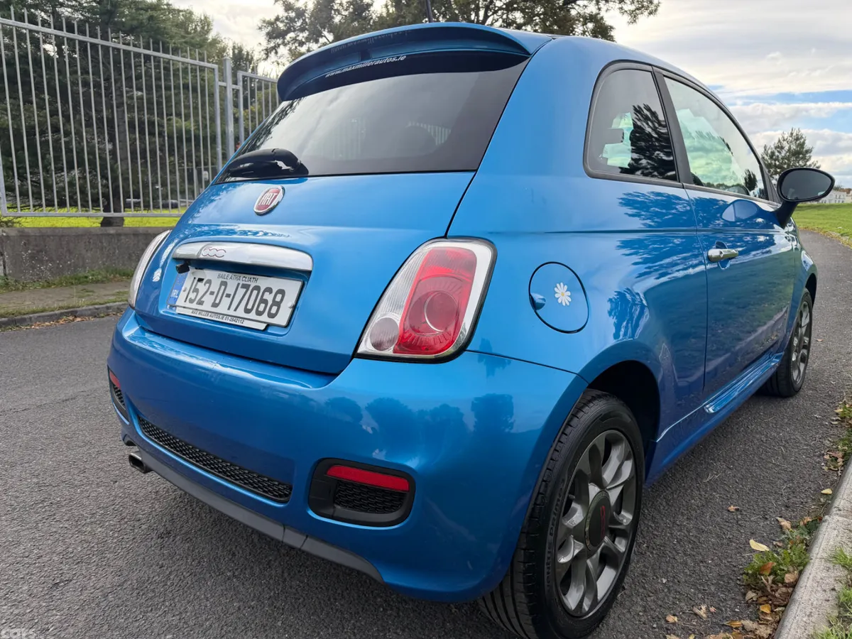 Fiat 500 Hatchback, Petrol, 2015, Blue
