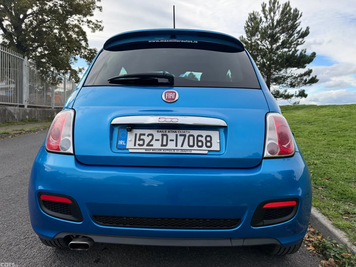 Fiat 500 Hatchback, Petrol, 2015, Blue