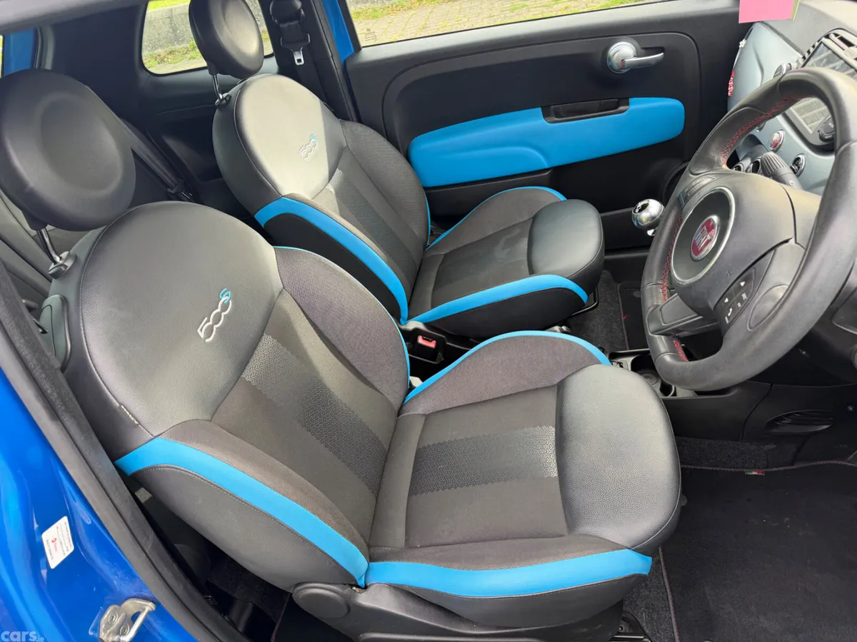 Fiat 500 Hatchback, Petrol, 2015, Blue