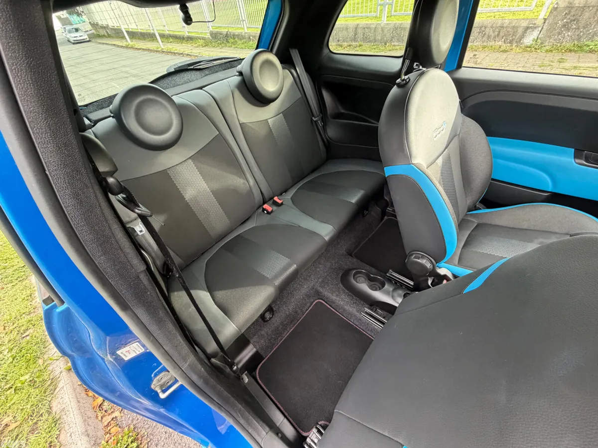 Fiat 500 Hatchback, Petrol, 2015, Blue