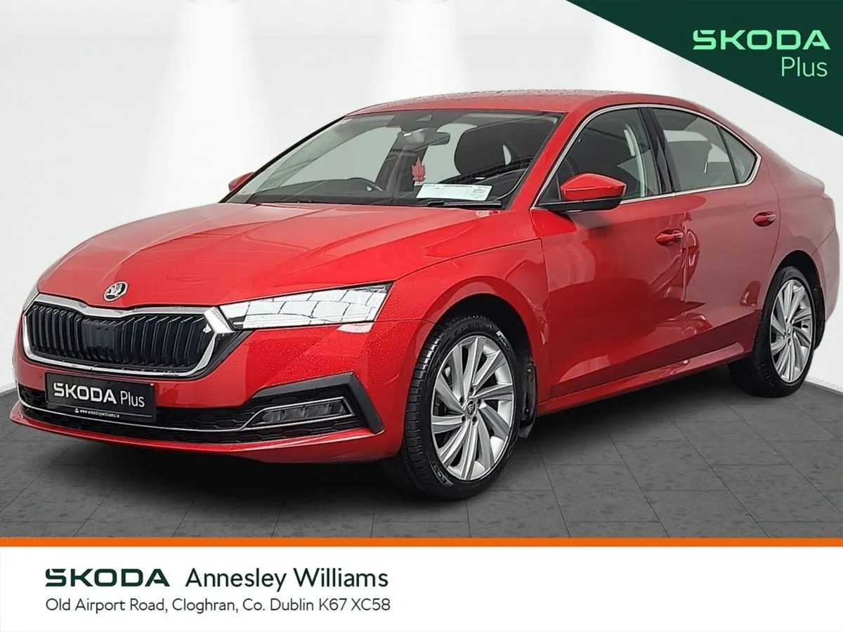 Skoda Octavia Saloon, Petrol Hybrid, 2024, Red