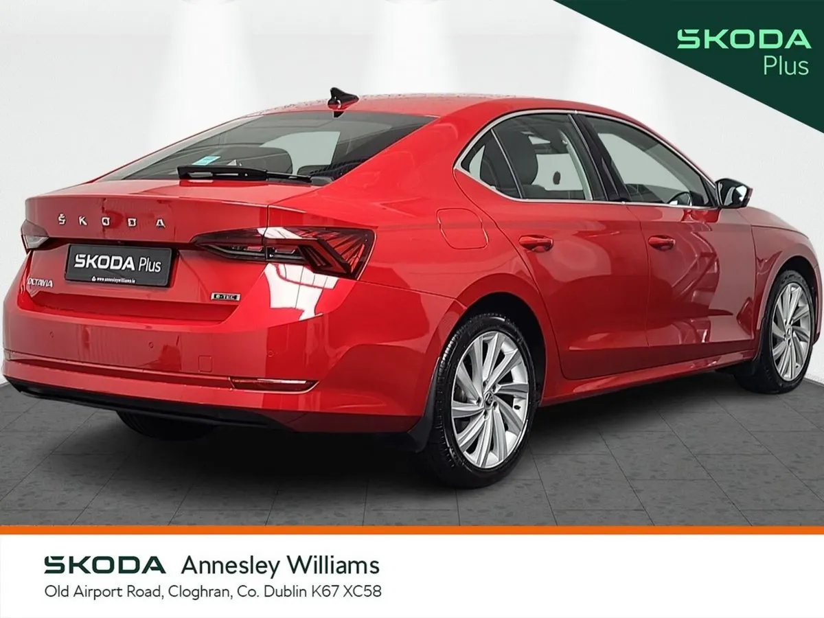 Skoda Octavia Saloon, Petrol Hybrid, 2024, Red